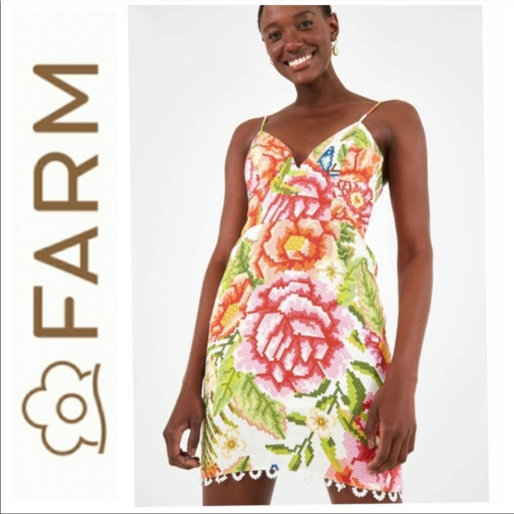 FARM RIO // Vintage Floral Dress